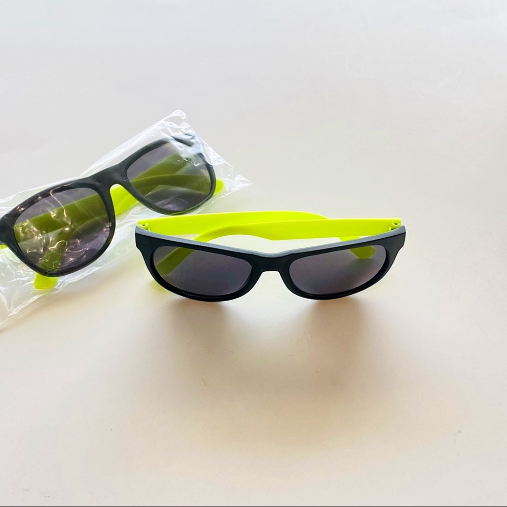 2/$30 👓80s RETRO SUNGLASSES NEON YELLOW GREEN